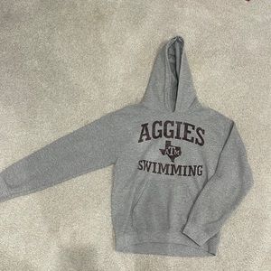 Grey A&M swimming hoodie size small